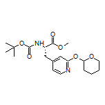 Methyl (2S)-2-(Boc-amino)-3-[2-[(tetrahydro-2H-pyran-2-yl)oxy]pyridin-4-yl]propanoate