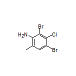 2,4-Dibromo-3-chloro-6-methylaniline