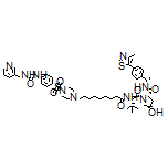 (2S,4R)-1-[(S)-3,3-Dimethyl-2-[9-[4-[[4-[3-(pyridin-3-ylmethyl)ureido]phenyl]sulfonyl]piperazin-1-yl]nonanamido]butanoyl]-4-hydroxy-N-[(S)-1-[4-(4-methylthiazol-5-yl)phenyl]ethyl]pyrrolidine-2-carboxamide