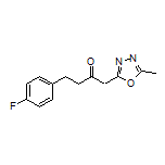 4-(4-Fluorophenyl)-1-(5-methyl-1,3,4-oxadiazol-2-yl)-2-butanone