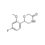 6-(4-Fluoro-2-methoxyphenyl)morpholin-3-one