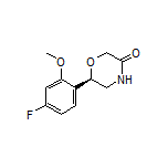(R)-6-(4-Fluoro-2-methoxyphenyl)morpholin-3-one