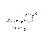 (R)-6-(2-Bromo-5-methoxyphenyl)morpholin-3-one