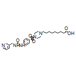 9-[4-[[4-[3-(Pyridin-3-ylmethyl)ureido]phenyl]sulfonyl]piperazin-1-yl]nonanoic Acid