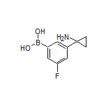 3-(1-Aminocyclopropyl)-5-fluorophenylboronic Acid
