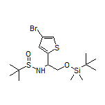 N-[1-(4-Bromothiophen-2-yl)-2-[(tert-butyldimethylsilyl)oxy]ethyl]-2-methylpropane-2-sulfinamide