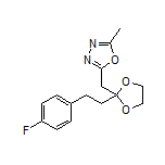 2-[[2-(4-Fluorophenethyl)-1,3-dioxolan-2-yl]methyl]-5-methyl-1,3,4-oxadiazole