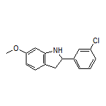 2-(3-Chlorophenyl)-6-methoxyindoline
