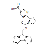 2-(1-Fmoc-pyrrolidin-2-yl)pyrimidine-5-carboxylic Acid