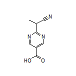 2-(1-Cyanoethyl)pyrimidine-5-carboxylic Acid