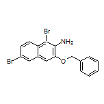2-Amino-3-(benzyloxy)-1,6-dibromonaphthalene