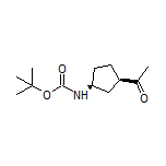 tert-Butyl [(1S,3R)-3-Acetylcyclopentyl]carbamate