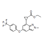 Ethyl 2-[2-Methyl-5-[4-(trifluoromethyl)phenoxy]-2H-indazol-7-yl]cyclopropane-1-carboxylate
