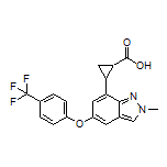 2-[2-Methyl-5-[4-(trifluoromethyl)phenoxy]-2H-indazol-7-yl]cyclopropane-1-carboxylic Acid