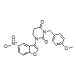 3-(4-Methoxybenzyl)-1-(5-nitrobenzofuran-3-yl)dihydropyrimidine-2,4(1H,3H)-dione