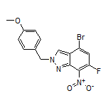 4-Bromo-6-fluoro-2-(4-methoxybenzyl)-7-nitro-2H-indazole