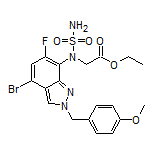 Ethyl N-[4-Bromo-6-fluoro-2-(4-methoxybenzyl)-2H-indazol-7-yl]-N-sulfamoylglycinate