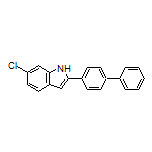 2-(4-Biphenylyl)-6-chloro-1H-indole