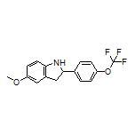 5-Methoxy-2-[4-(trifluoromethoxy)phenyl]indoline