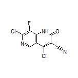 4,7-Dichloro-8-fluoro-2-oxo-1,2-dihydro-1,6-naphthyridine-3-carbonitrile