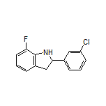 2-(3-Chlorophenyl)-7-fluoroindoline