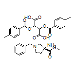 Methyl (R)-3-Amino-1-benzylpyrrolidine-3-carboxylate 2,3-Bis[(4-methylbenzoyl)oxy]succinate