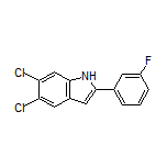 5,6-Dichloro-2-(3-fluorophenyl)-1H-indole