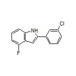 2-(3-Chlorophenyl)-4-fluoro-1H-indole