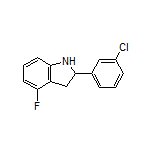 2-(3-Chlorophenyl)-4-fluoroindoline