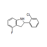 2-(2-Chlorophenyl)-4-fluoroindoline