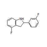 4-Fluoro-2-(3-fluorophenyl)indoline