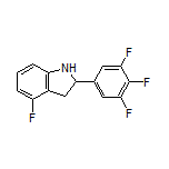 4-Fluoro-2-(3,4,5-trifluorophenyl)indoline