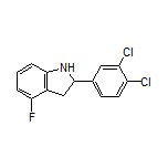 2-(3,4-Dichlorophenyl)-4-fluoroindoline