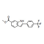 Methyl 2-[4-(Trifluoromethyl)phenyl]-1H-indole-6-carboxylate