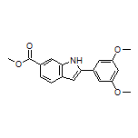 Methyl 2-(3,5-Dimethoxyphenyl)-1H-indole-6-carboxylate
