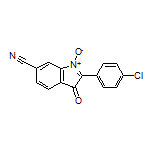 2-(4-Chlorophenyl)-6-cyano-3-oxo-3H-indole 1-Oxide