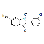 2-(3-Chlorophenyl)-6-cyano-3-oxo-3H-indole 1-Oxide