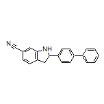 2-(4-Biphenylyl)indoline-6-carbonitrile