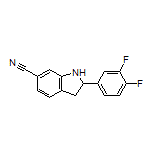 2-(3,4-Difluorophenyl)indoline-6-carbonitrile