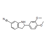 2-(3,4-Dimethoxyphenyl)indoline-6-carbonitrile