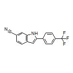 2-[4-(Trifluoromethyl)phenyl]-1H-indole-6-carbonitrile