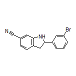 2-(3-Bromophenyl)indoline-6-carbonitrile