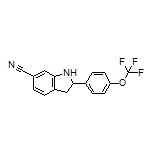 2-[4-(Trifluoromethoxy)phenyl]indoline-6-carbonitrile