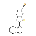 2-(Naphthalen-1-yl)indoline-6-carbonitrile