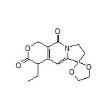 4’-Ethyl-7’,8’-dihydrospiro[[1,3]dioxolane-2,6’-pyrano[3,4-f]indolizine]-3’,10’(1’H,4’H)-dione