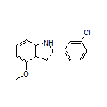 2-(3-Chlorophenyl)-4-methoxyindoline