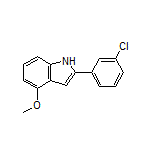 2-(3-Chlorophenyl)-4-methoxy-1H-indole