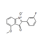 2-(3-Fluorophenyl)-4-methoxy-3-oxo-3H-indole 1-Oxide