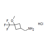 [3-Methoxy-3-(trifluoromethyl)cyclobutyl]methanamine Hydrochloride