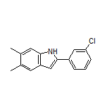 2-(3-Chlorophenyl)-5,6-dimethyl-1H-indole